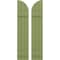 Ekena Millwork Americraft 3-Board (2 Batten) Wood Joined Board-n-Batten Shutters w/ Arch Top, ARW101BQ311X77MGH, PR ARW101BQ311X77MGH - alternate 1